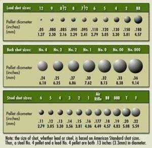 shot-size-chart | RedEye Reloading